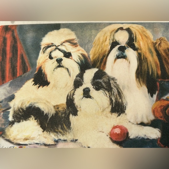Shih Tzus on a chair checkbook wallet - great gift for dog, pet or animal lover! - Picture 6 of 15